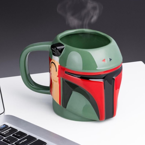 Cană Paladone Star Wars Boba Fett Shaped Green 650 ml photo 3