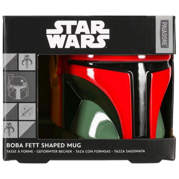 Cană Paladone Star Wars Boba Fett Shaped Green 650 ml photo 4