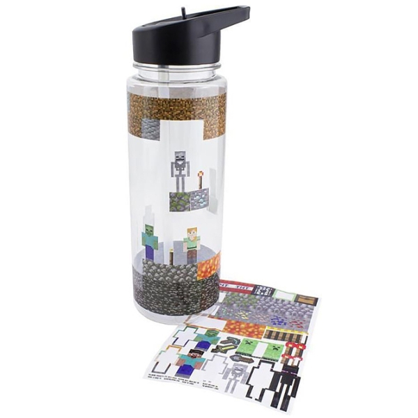 Sticlă pentru apă Fan Paladone Water Bottle And Sticker Set Transparent 650 ml photo 3