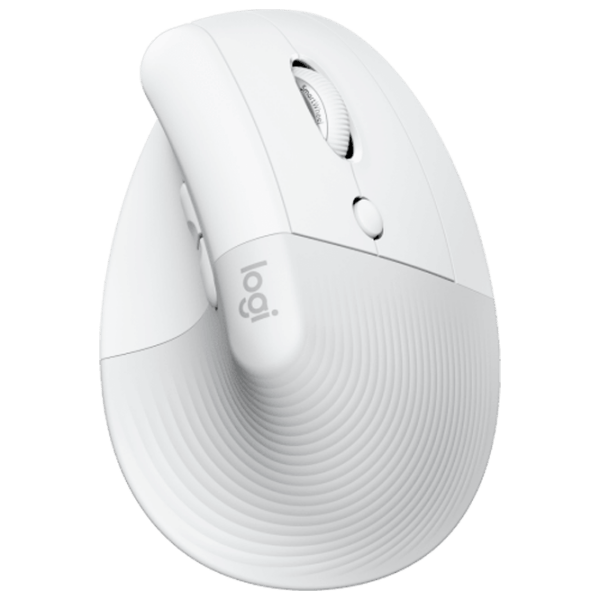 Мышь Logitech Lift Vertical Белый Беспроводные, 4000 dpi photo 1