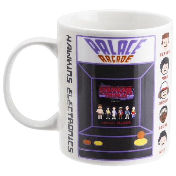 Cană și șosete Paladone Netflix The Stranger Things White 300 ml photo 1