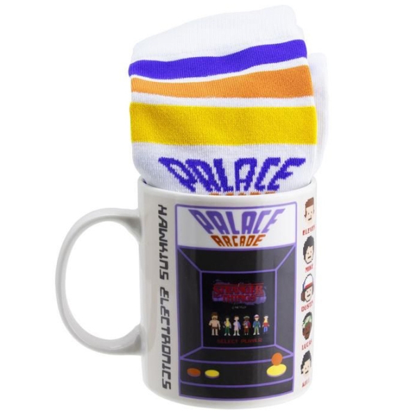 Cană și șosete Paladone Netflix The Stranger Things White 300 ml photo 4