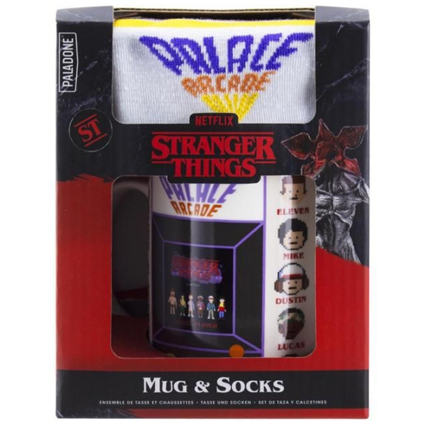 Cană și șosete Paladone Netflix The Stranger Things White 300 ml photo 5