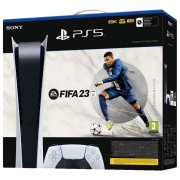 Игровая приставка Sony PlayStation 5 Digital Edition + FIFA23 voucher Белый SSD 825 ГБ, RAM 16 ГБ