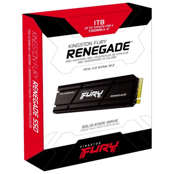 SSD Kingston FURY Renegade Heatsink M.2 NVMe 1 ТБ Скорость чтения: 7300 МБ/ с,
Скорость записи: 6000 МБ/ с photo 3