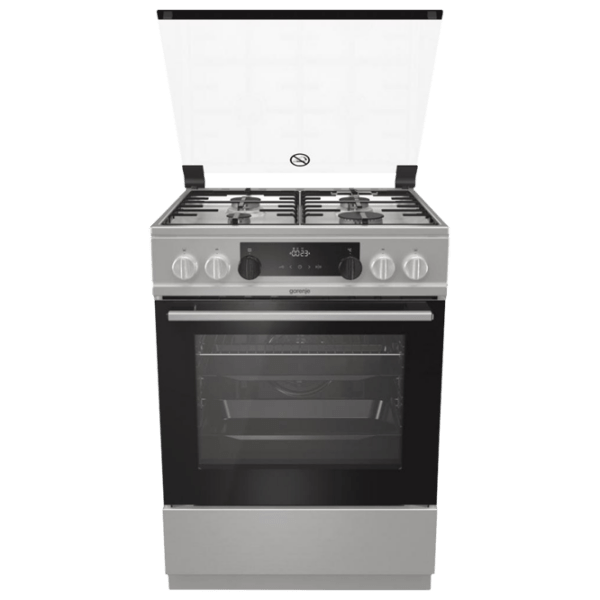 Aragaz Gorenje K 634 XH Inox Tipul plitei: Pe gaz, 71 l, Tipul cuptorului: Electric photo 1