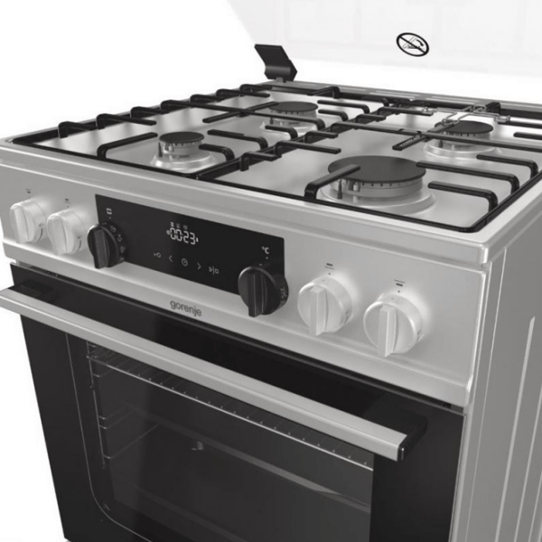 Aragaz Gorenje K 634 XH Inox Tipul plitei: Pe gaz, 71 l, Tipul cuptorului: Electric photo 5