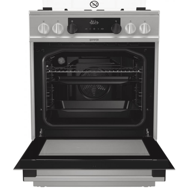 Aragaz Gorenje K 634 XH Inox Tipul plitei: Pe gaz, 71 l, Tipul cuptorului: Electric photo 6