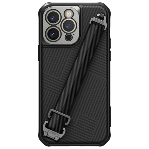 Husă pentru smartphone Apple iPhone 14 Pro Max (Strap Magnetic) Black Nillkin, PC, Back photo 1