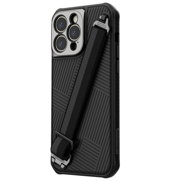 Husă pentru smartphone Apple iPhone 14 Pro Max (Strap Magnetic) Black Nillkin, PC, Back photo 2