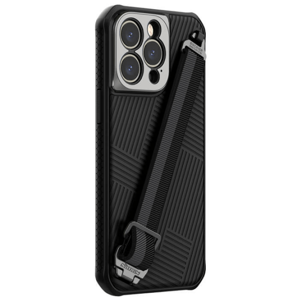 Husă pentru smartphone Apple iPhone 14 Pro Max (Strap Magnetic) Black Nillkin, PC, Back photo 3