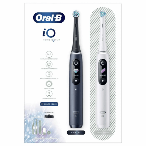 Зубная электрощетка Braun iO8 Duo Черный  photo 2