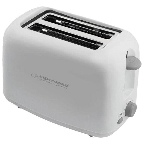 Toster Esperanza EKT002 White 600 W, Numărul de grade de prăjire: 6 photo 1