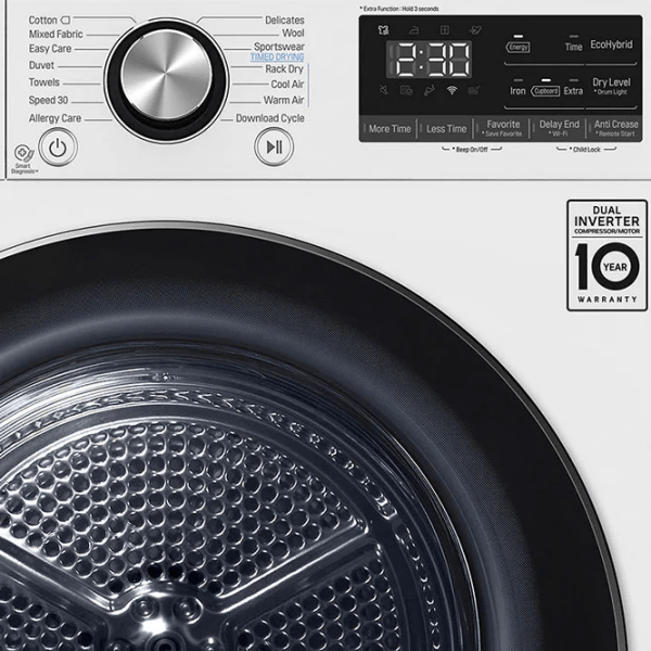 Mașină de uscat rufe LG RC80V9AV3Q White 8 kg, A+++ photo 9
