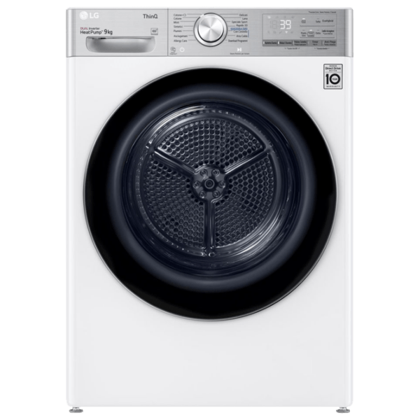 Mașină de uscat rufe LG RH90V9AV2QR White 9 kg, A+++ photo 1