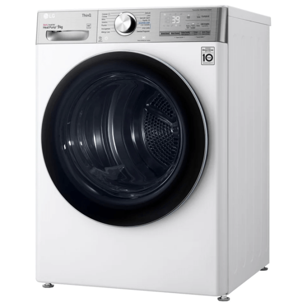 Mașină de uscat rufe LG RH90V9AV2QR White 9 kg, A+++ photo 3