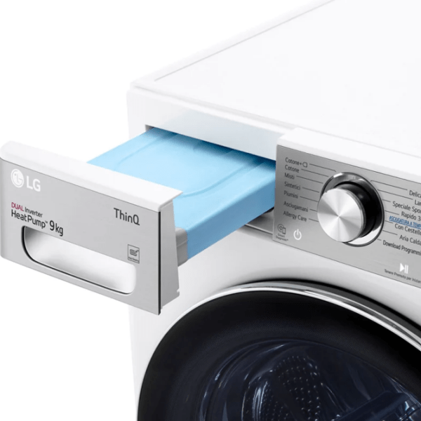 Mașină de uscat rufe LG RH90V9AV2QR White 9 kg, A+++ photo 10