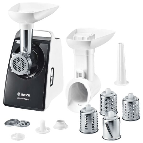 Mașină de tocat carne Bosch MFW3640A White 500 W/ 1600 W, 1.9 kg/ min photo 1