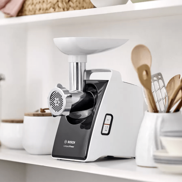 Mașină de tocat carne Bosch MFW3640A White 500 W/ 1600 W, 1.9 kg/ min photo 8