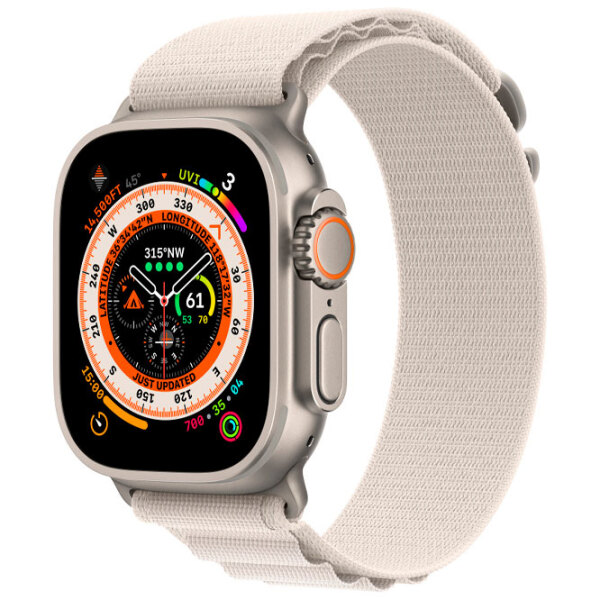 Curelușă Apple Watch Alpine Loop Starlight Beige Nailon photo 2