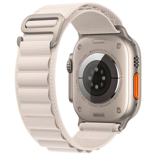 Curelușă Apple Watch Alpine Loop Starlight Beige Nailon photo 4