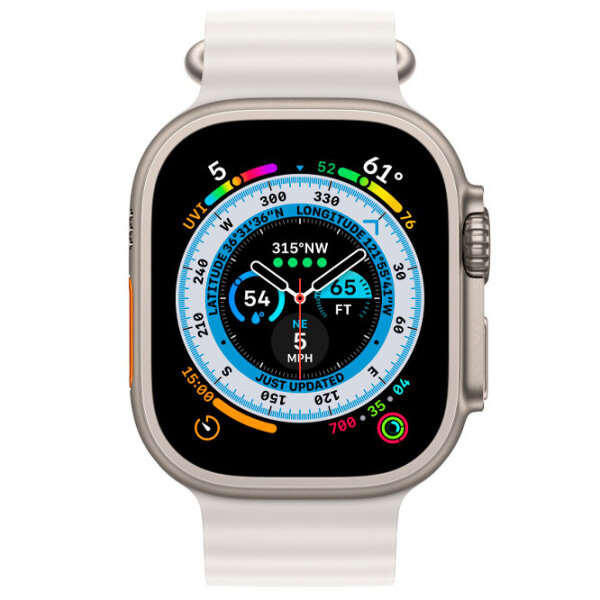 Удлинительный ремень Apple Watch Ocean Band Белый Силикон, 49 мм photo 3