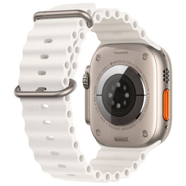 Удлинительный ремень Apple Watch Ocean Band Белый Силикон, 49 мм photo 4