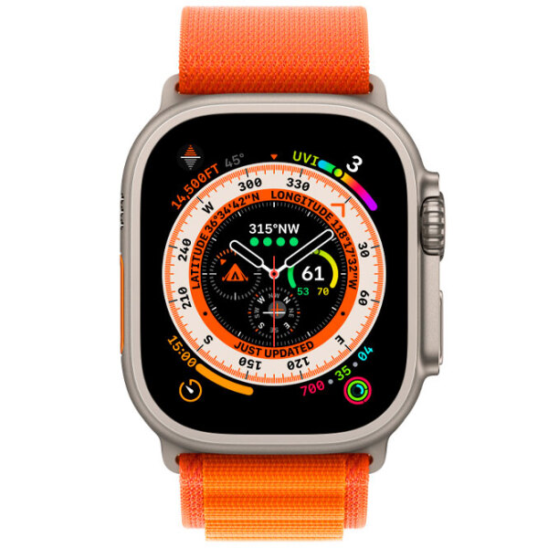 Curelușă Apple Watch Alpine Loop Orange Nailon photo 3