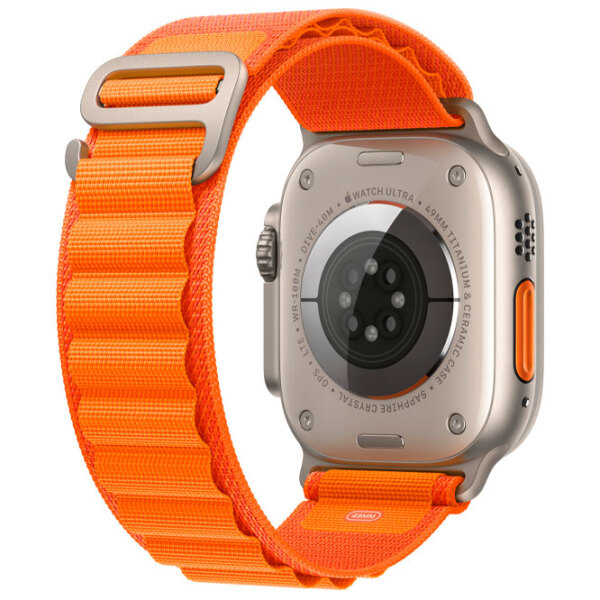 Curelușă Apple Watch Alpine Loop Orange Nailon photo 4
