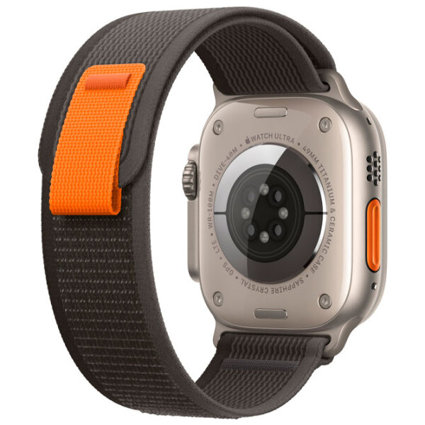 Curelușă Apple Watch Trail Loop Gray Black Nailon photo 4