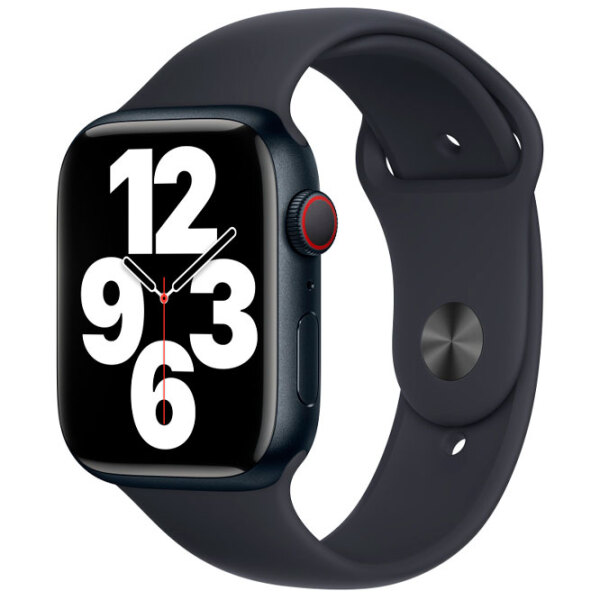 Curelușă Apple Watch Midnight Sport Black Silicon photo 2