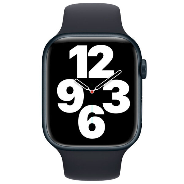 Curelușă Apple Watch Midnight Sport Black Silicon photo 3