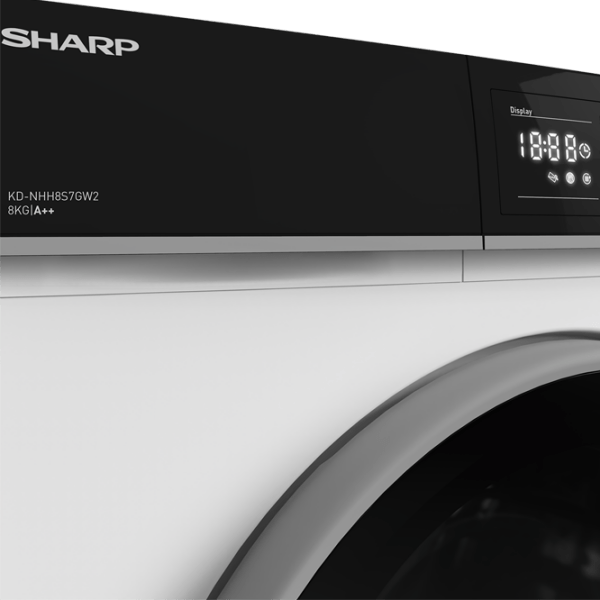 Сушильная машина SHARP KD-NHH8S7GW2-EE Белый 8 кг, A++ photo 5