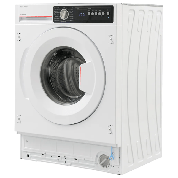 Mașină de spălat SHARP ES-NIB814BWNA-EE White 8 kg, 1400 rpm, A photo 2