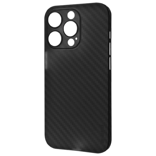 Husă pentru smartphone Apple iPhone 14 Pro Max (Slim Carbon) Black Memumi, PC, Back photo 1