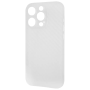 Husă pentru smartphone Apple iPhone 14 Pro Max (Slim Carbon) Matte White Memumi, PC, Back