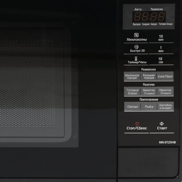 Микроволновая печь Panasonic NN-ST25HBZPE Черный Соло, 20л, 800 Вт photo 2