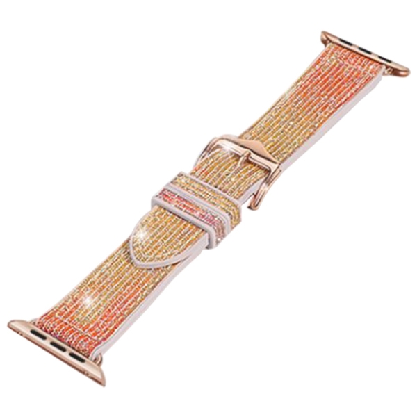 Ремешок Apple Watch WA11 Diamond series double-section Розовый Gold red Силикон, 42, 44, 45, 49 мм photo 2