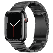 Curelușă Apple Watch WA10 Grand series three-bead Black Metal, 42 / 44 / 45 / 49 mm