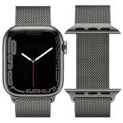 Curelușă Apple Watch WA03 Simple beauty series Graphite Metal, 42 / 44 / 45 / 49 mm