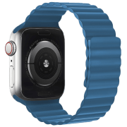 Ремешок Apple Watch WA07 Flexible series magnetic strap Синий Midnight Силикон, 42, 44, 45, 49 мм