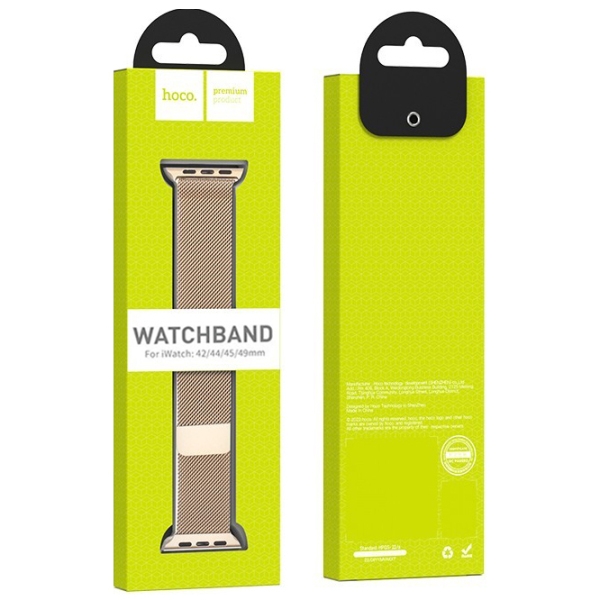 Ремешок Apple Watch WA03 Simple beauty series Золото Vintage Металл, 42 / 44 / 45 / 49 мм photo 4