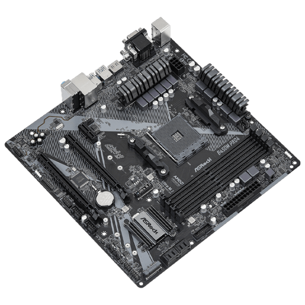 Материнская плата ASRock B450M PRO4 R2.0 mATX  photo 3