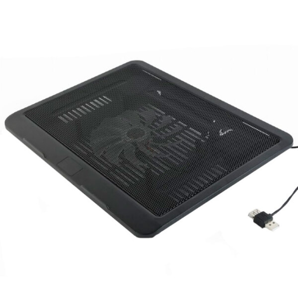 Cooling pad Gembird NBS-1F15-04 Black Dimensiune ecran - 15.6" / Material carcasă - Plastic photo 2