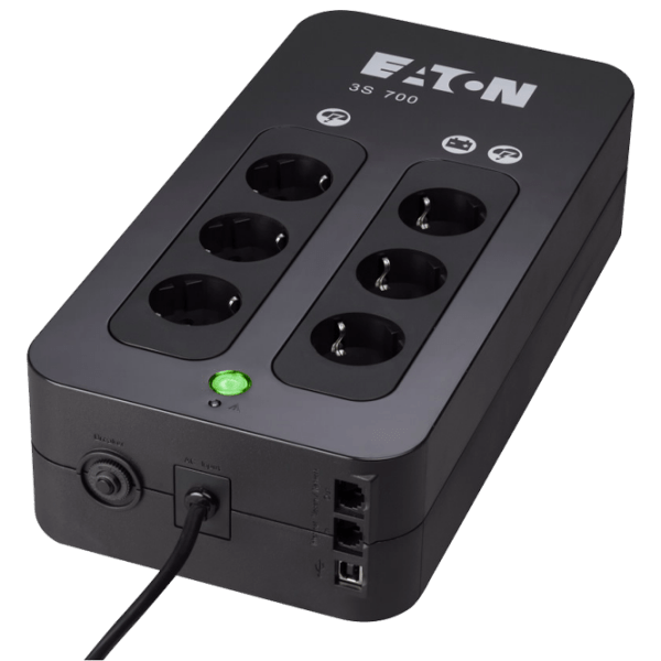 UPS Eaton 3S 700 DIN (420/ 700VA) Black  photo 1