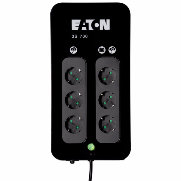UPS Eaton 3S 700 DIN (420/ 700VA) Black  photo 2