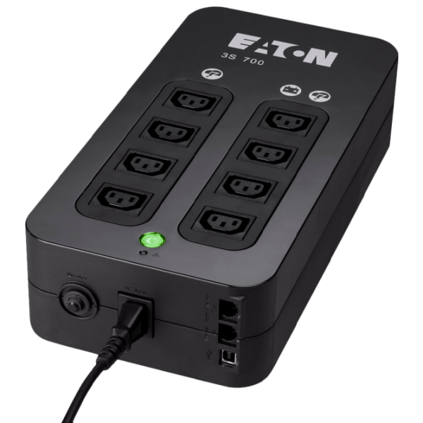 UPS Eaton 3S 700 IEC (420 / 700VA) Black  photo 1