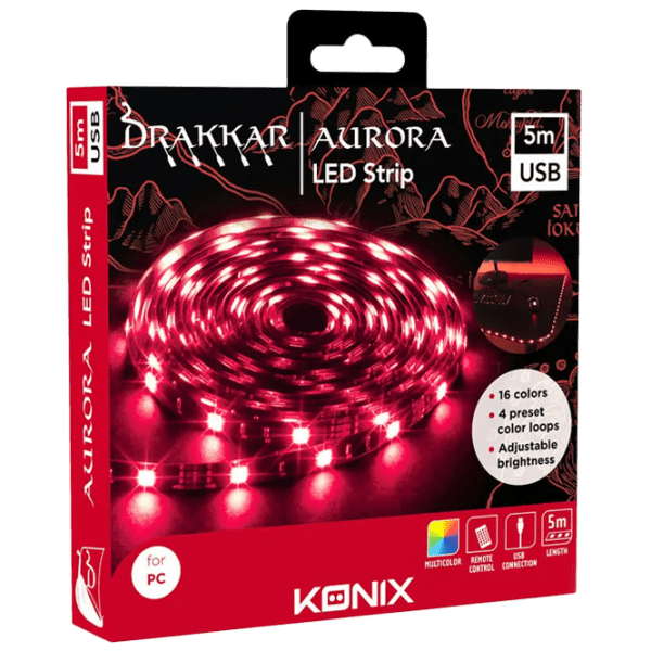 Светодиодная лента Drakkar Aurora USB LED Strip KX-DK-LED-5MUSB Белый  photo 1