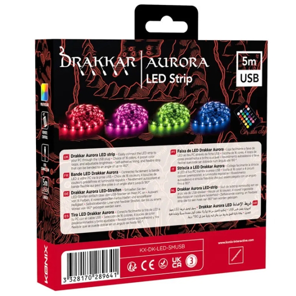 Светодиодная лента Drakkar Aurora USB LED Strip KX-DK-LED-5MUSB Белый  photo 5