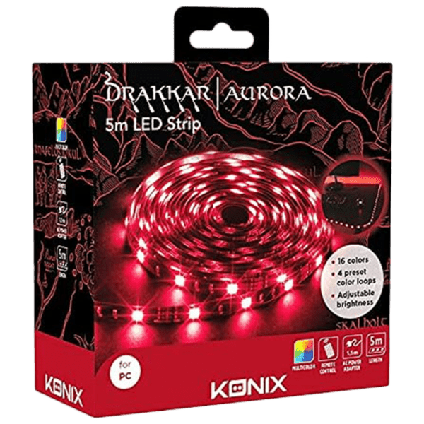 Bandă Led Drakkar Aurora LED Strip KX-DK-LED-5M Black  photo 1